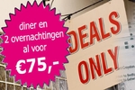 Goedkope mini vakantie? 3 Dgn Hotel & Diner v.a 75,-!