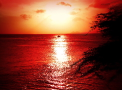 zonsondergang punta cana beach