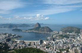 uitzicht vliegtuig kust brazilie